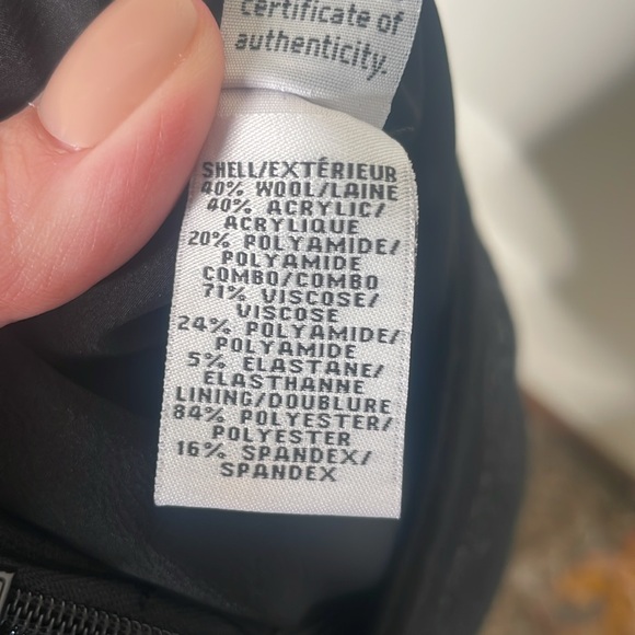 Diane Von furstenburg black wool sz 2 skirt - Picture 5 of 5